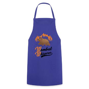 Wombat Flüsterer - Kochschürze - Royalblau - Vorne - AI Model Male 185 dark (185cm)