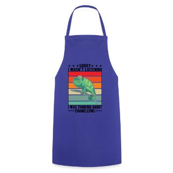 Idée cadeau caméléon caméléon - Tablier de cuisine - bleu royal - Devant - AI Model Male 185 dark (185cm)