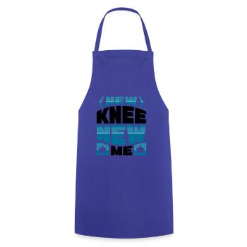 New Knee new me - Kochschürze - Royalblau - Vorne - AI Model Male 185 dark (185cm)