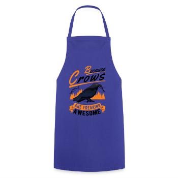 Parce que les corbeaux sont des corbeaux géniaux - Tablier de cuisine - bleu royal - Devant - AI Model Male 185 dark (185cm)