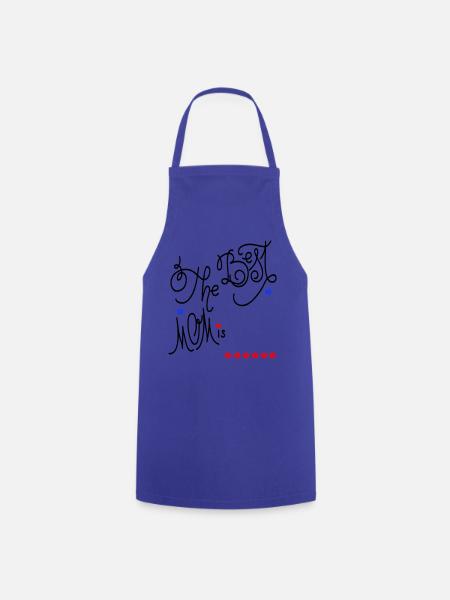 the best Mom, Muttertag - Kochschürze - Royalblau