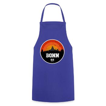 Bonn Skyline Original - Kochschürze - Royalblau - Vorne - AI Model Male 185 dark (185cm)