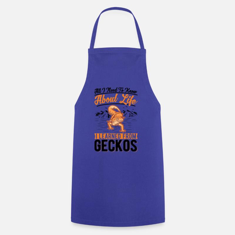 Gecko Cadeau Léopard Gecko - Tablier de cuisine - bleu royal