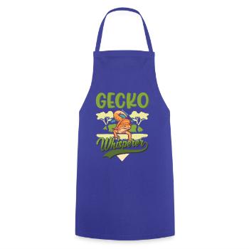 Gecko Whisperer Gecko Whisperer Leopard Gecko - Cooking Apron - royal blue - Front - AI Model Male 185 dark (185cm)