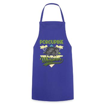 Porcupine Whisperer - Tablier de cuisine - bleu royal - Devant - AI Model Male 185 dark (185cm)