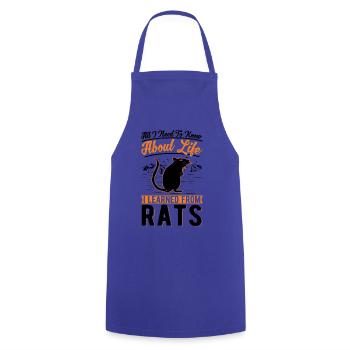 rat rat owner rat cage - Cooking Apron - royal blue - Front - AI Model Male 185 dark (185cm)