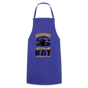 Rat Gift Domestic Rat Rat Owner - Cooking Apron - royal blue - Front - AI Model Male 185 dark (185cm)
