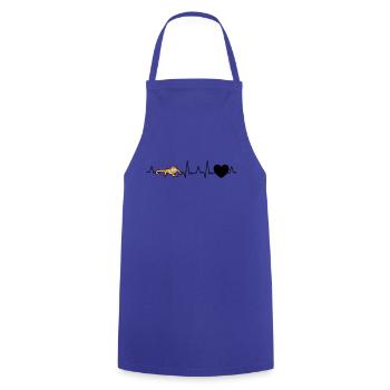 Battement de cœur de dragon barbu - Tablier de cuisine - bleu royal - Devant - AI Model Male 185 dark (185cm)