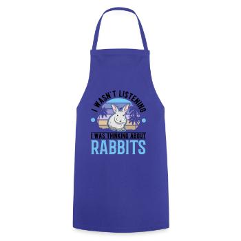 Rabbit Bunny Rabbit Rabbit - Cooking Apron - royal blue - Front - AI Model Male 185 dark (185cm)