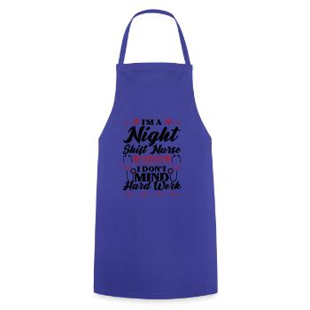 Im a Night Shift Nurse - Kochschürze - Royalblau - Vorne - AI Model Male 185 dark (185cm)