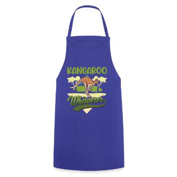 Kangaroo Whisperer Australia Kangaroo - Cooking Apron - royal blue - Front - AI Model Male 185 dark (185cm)