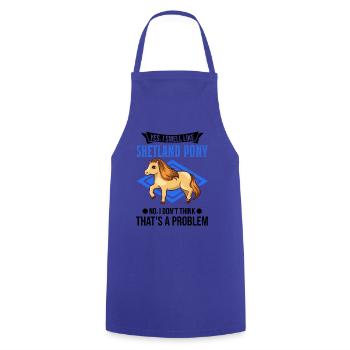 Shetland Pony Odeur Cadeau Shetty - Tablier de cuisine - bleu royal - Devant - AI Model Male 185 dark (185cm)