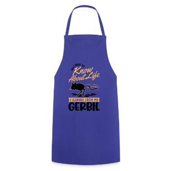 Gerbille Cadeau Rat de course Gerbille - Tablier de cuisine - bleu royal - Devant - AI Model Male 185 dark (185cm)