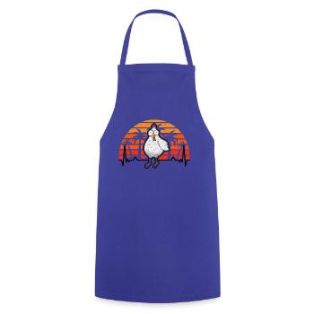 Chickens Heartbeat Chicken Farmer - Cooking Apron - royal blue - Front - AI Model Male 185 dark (185cm)