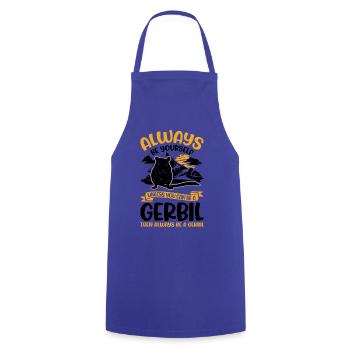 Gerbil Gift Racing Rat Gerbil - Cooking Apron - royal blue - Front - AI Model Male 185 dark (185cm)