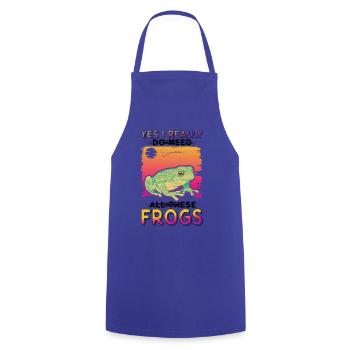 Grenouille cadeau Rainette - Tablier de cuisine - bleu royal - Devant - AI Model Male 185 dark (185cm)