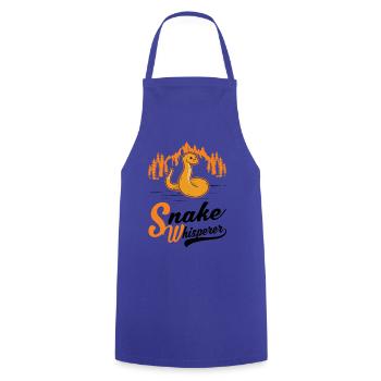 Snakes Whisperer Snake Lovers - Cooking Apron - royal blue - Front - AI Model Male 185 dark (185cm)
