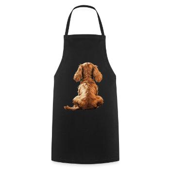 Cocker Épagneul - Tablier de cuisine - noir - Devant - AI Model Male 185 dark (185cm)