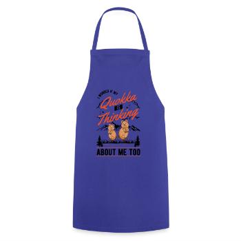 Quokka Gift Kangourou à queue courte - Tablier de cuisine - bleu royal - Devant - AI Model Male 185 dark (185cm)
