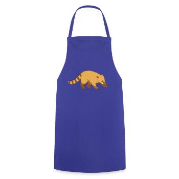 Nasenbär Coati - Cooking Apron - royal blue - Front - AI Model Male 185 dark (185cm)