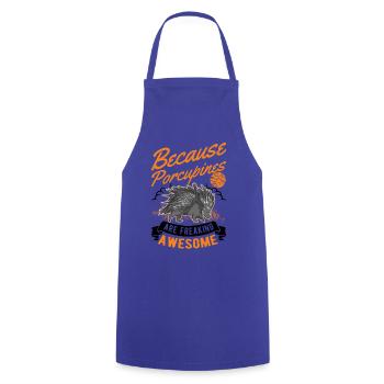 Porc-épic cadeau Porc-épic - Tablier de cuisine - bleu royal - Devant - AI Model Male 185 dark (185cm)