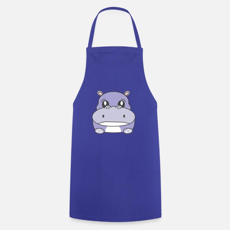 Hippo Triste - Tablier de cuisine - bleu royal