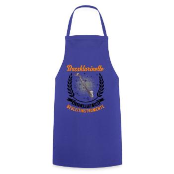 Instruments d’accompagnement de clarinette basse - Tablier de cuisine - bleu royal - Devant - AI Model Male 185 dark (185cm)