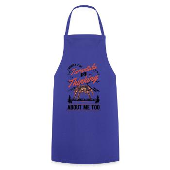 Tarantula Spider Tarantula - Cooking Apron - royal blue - Front - AI Model Male 185 dark (185cm)