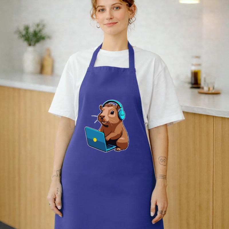 Capybara Programmeur Codeur Ordinateur Tablier de cuisine