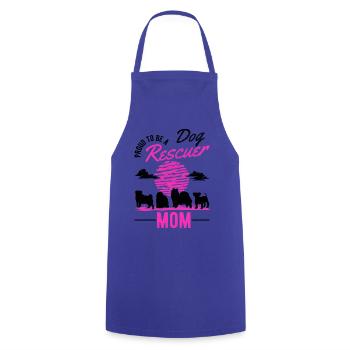 Dog Rescue Street Dog - Cooking Apron - royal blue - Front - AI Model Male 185 dark (185cm)