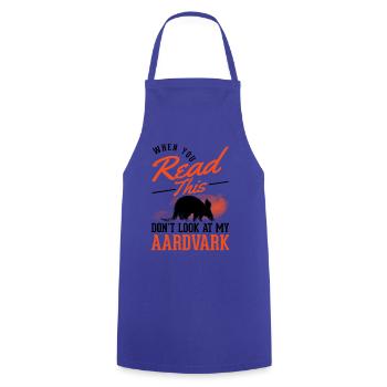 Aardvark Gift Aardvark - Cooking Apron - royal blue - Front - AI Model Male 185 dark (185cm)
