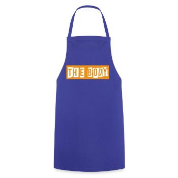 The Body - Cooking Apron - royal blue - Front - AI Model Male 185 dark (185cm)