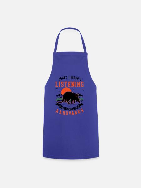 Erdferkel Geschenk Aardvark - Kochschürze - Royalblau