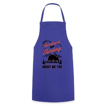 Aardvark Gift Aardvark - Cooking Apron - royal blue - Front - AI Model Male 185 dark (185cm)