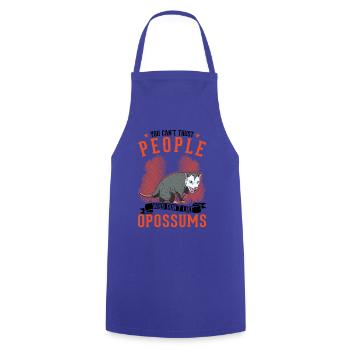 Opossum Gift Possum Marsupial - Cooking Apron - royal blue - Front - AI Model Male 185 dark (185cm)