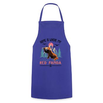 Roter Panda Geschenk Red Panda - Kochschürze - Royalblau - Vorne - AI Model Male 185 dark (185cm)