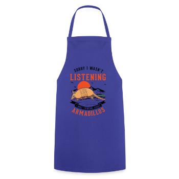 Armadillo Gift Armadillo - Cooking Apron - royal blue - Front - AI Model Male 185 dark (185cm)