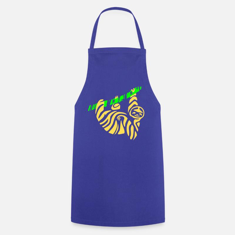 Sloth - Cooking Apron - royal blue