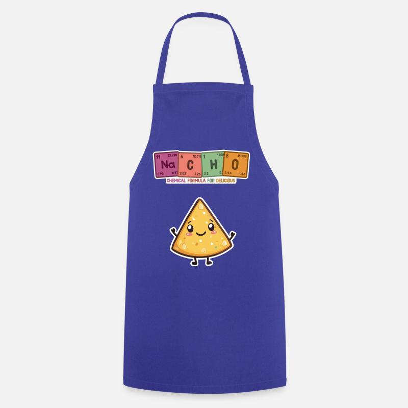Nacho - Periodic Table - Cooking Apron - royal blue