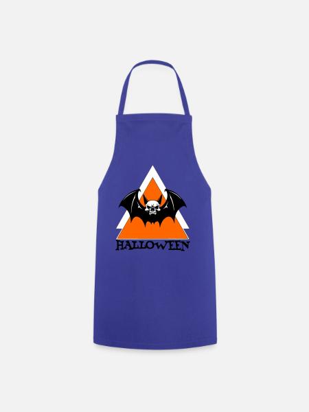 Halloween - Kochschürze - Royalblau