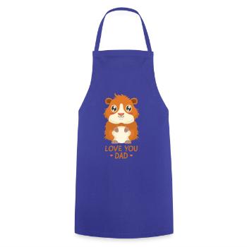 Love You Dad - Guinea Pig - Cooking Apron - royal blue - Front - AI Model Male 185 dark (185cm)