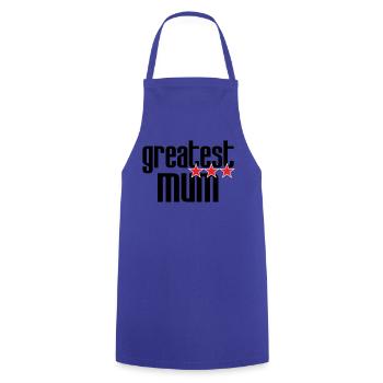 Best Mom - Mother's Day - Cooking Apron - royal blue - Front - AI Model Male 185 dark (185cm)