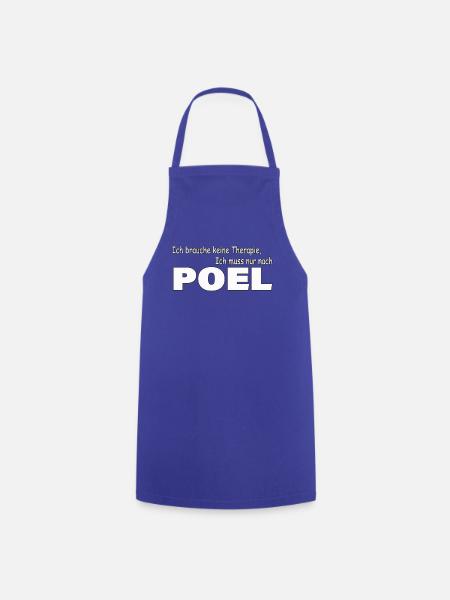 Therapie POEL - Kochschürze - Royalblau