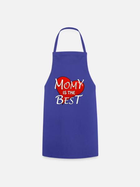 MOMY IS THE BEST - Kochschürze - Royalblau