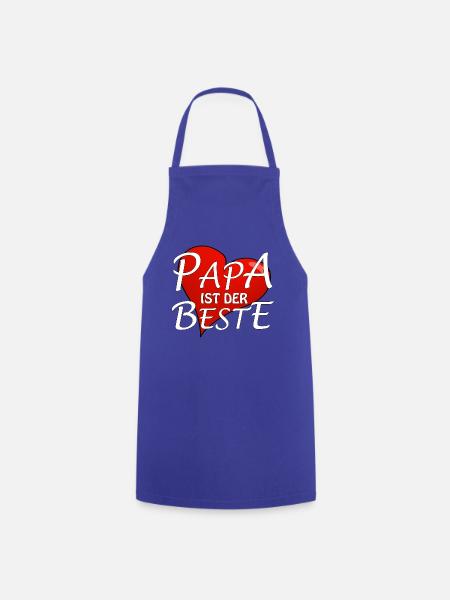 PAPA IST DER BESTE - Kochschürze - Royalblau