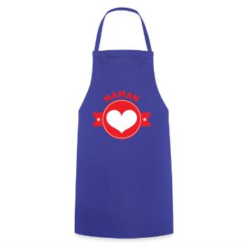 Maman d'Amour - Mother's Day - Cooking Apron - royal blue - Front - AI Model Male 185 dark (185cm)