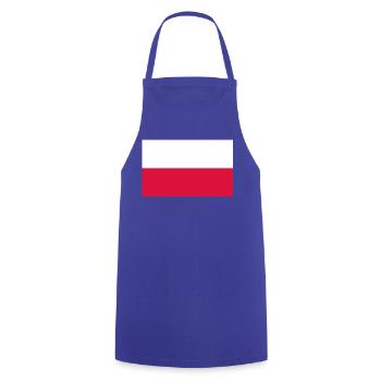 Polen - Kochschürze - Royalblau - Vorne - AI Model Male 185 dark (185cm)