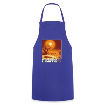 Live Without Limits – Surreal Desert Scene - Cooking Apron - royal blue - Front - AI Model Male 185 dark (185cm)