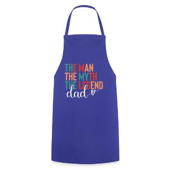 Dad - The Man, The Myth, The Legend - Cooking Apron - royal blue - Front - AI Model Male 185 dark (185cm)
