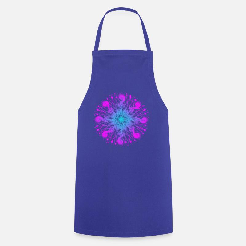 Psyche Mandala - Cooking Apron - royal blue